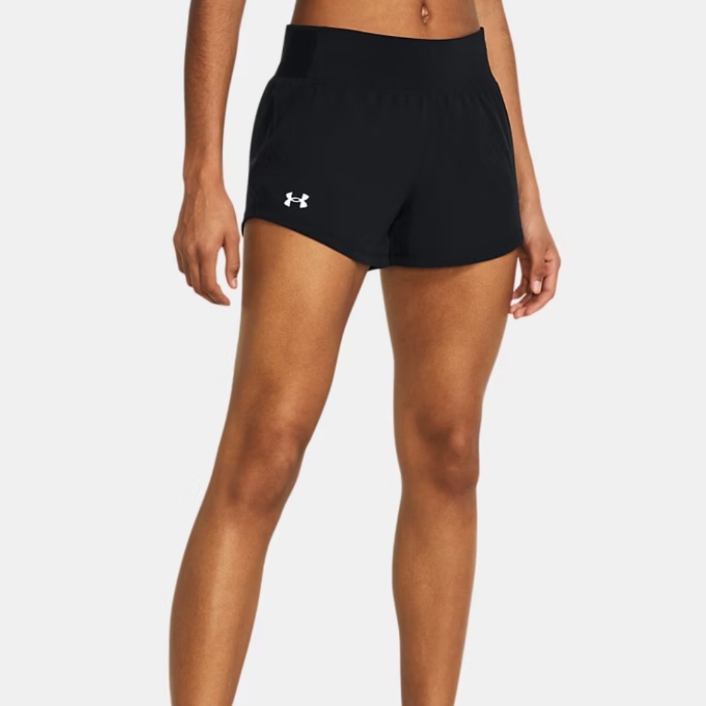 Under Armour Women's Black Layered Athletic Shorts
